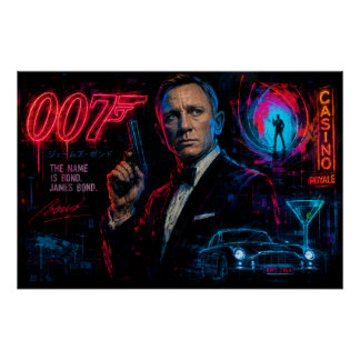 Póster Agente James Bond 007
