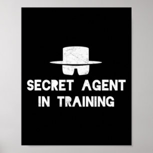 Poster Agente Secreto Treinando Halloween Costume Spy Adu