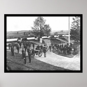 Poster Agentes e Homens em Fort Stevens, DC 1865