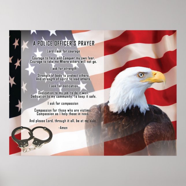 Póster Agentes Policiais Rezam (Frente)