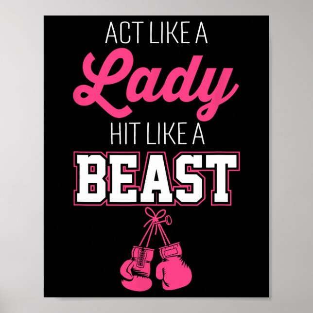 Poster Agir Como Uma Senhora Atingida Como Um Chefe Boxin (Frente)