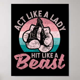 Poster Agir Como Uma Senhora Atingida Como Uma Besta Engr