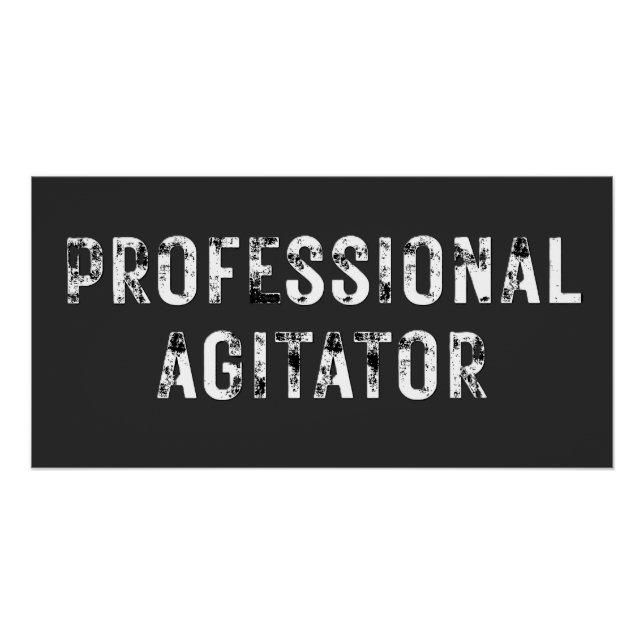 PÓSTER AGITADOR PROFISSIONAL  (Frente)
