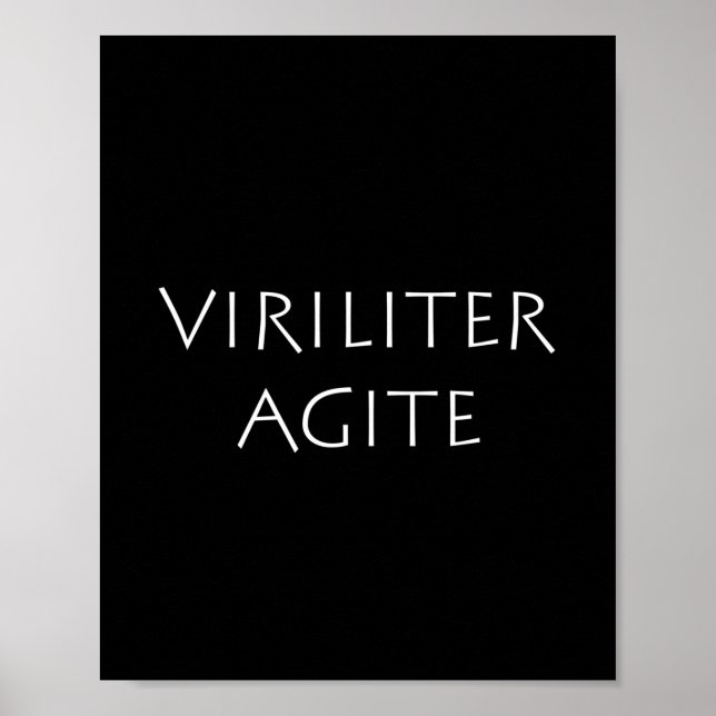 Poster Agite de viriliter (Frente)