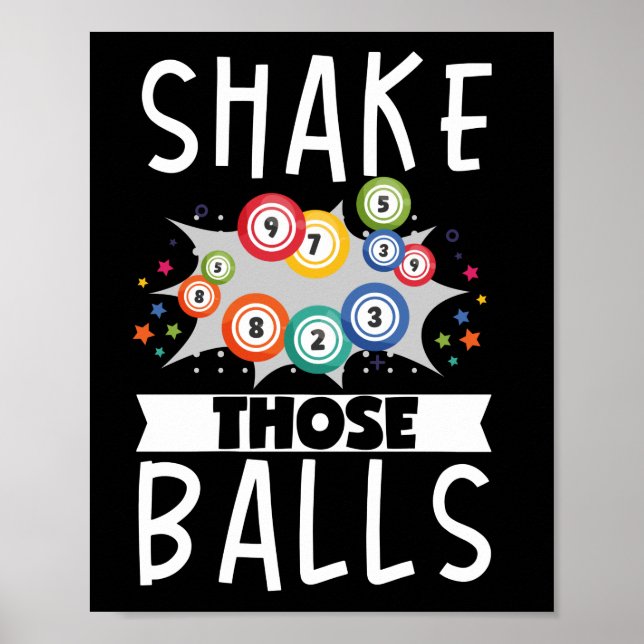 Poster Agite Essas Bolas Engraçadas Com Sorte (Frente)