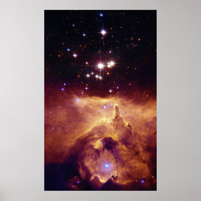 Póster Aglomerado Estelar Galáctico NGC 6357 (Frente)