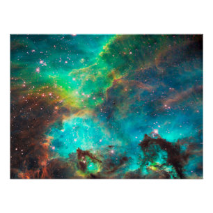 Póster Aglomerado Estelar NGC 2074 em Nuvem Cósmica Valor