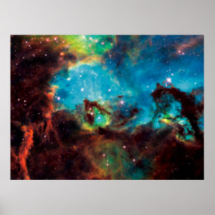 Poster Aglomerado Estelar NGC 2074 Nebulosa Tarântula Fot