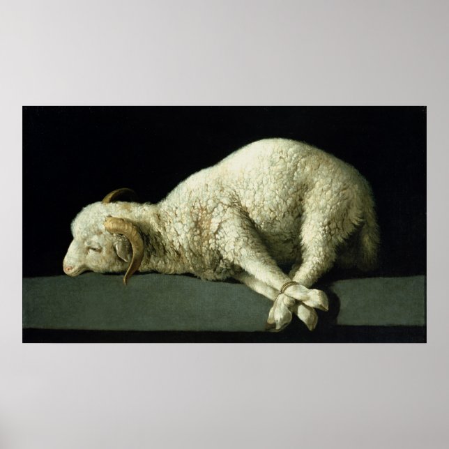 Póster Agnus Dei, c.1635-40 (Frente)
