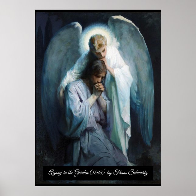 Poster Agonia no Cristo de Jesus Jardim (Frente)