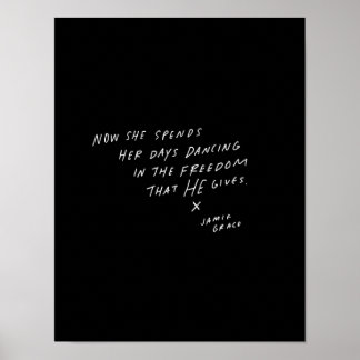 Poster Agora ela passa os dias dançando