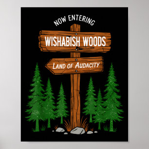 Poster Agora Entrando na Floresta Nacional I Wishabish Wo