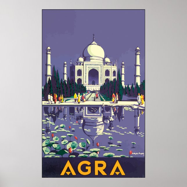 Poster Agra, Vintage (Frente)