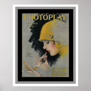 Poster agradável da capa de revista de Photoplay
