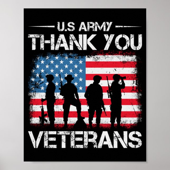 Poster Agradeça o Dia dos Veteranos Para Crianças Jovens  (Frente)