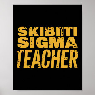 Poster Agradecimento ao Professor Skibiti Sigma Memes Eng