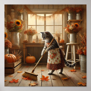 Poster Agradecimento temático para Amantes de Gatos