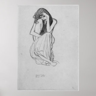 Póster Agressão pela frente por Gustav Klimt