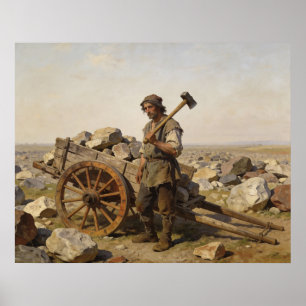 Poster Agricultor de Pedra