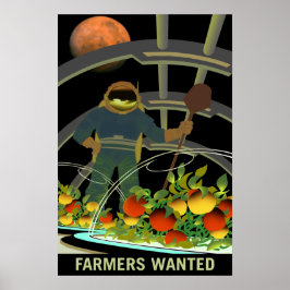 Póster Agricultores procurados pela sobrevivência em Mart