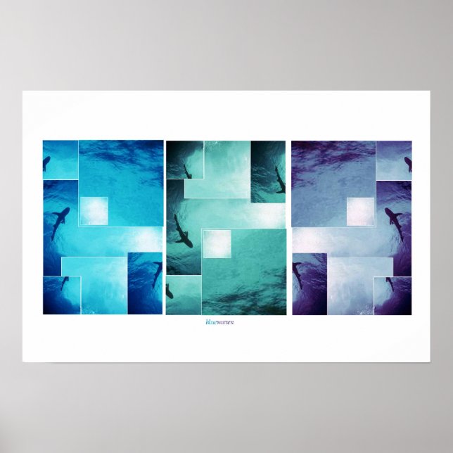 Póster água azul (Frente)
