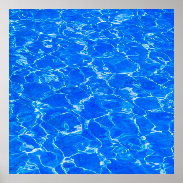 Poster Água azul fresca (Frente)