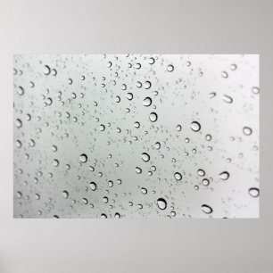 Poster Água cai no vidro