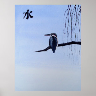 Póster Água de Feng Shui do martinho pescatore de