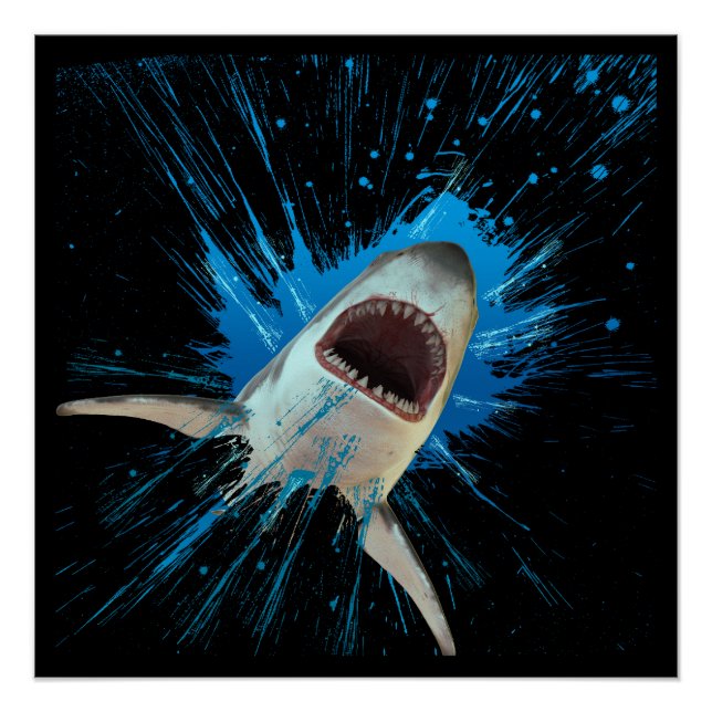 PÓSTER ÁGUA DE TUBARÃO ESPUMA OCEANO (Frente)
