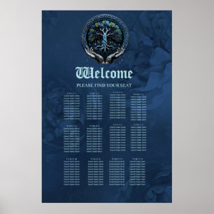 Poster Água e Sabedoria: A Árvore Celta Mística da Vida