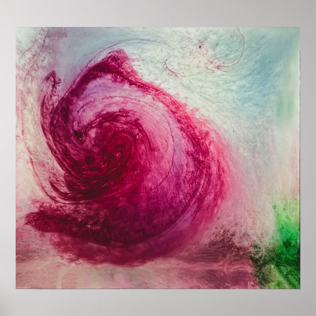 Poster Água e tintas 6, (Frente)