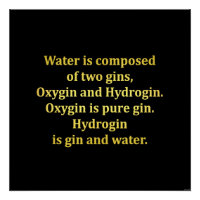 Água Engraçada e Piada de Gin