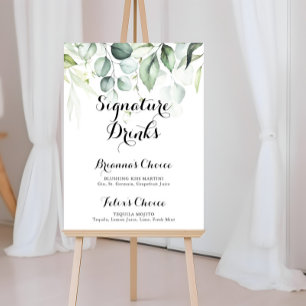 Poster Água Eucalyptus Greenery Signature Bebidas