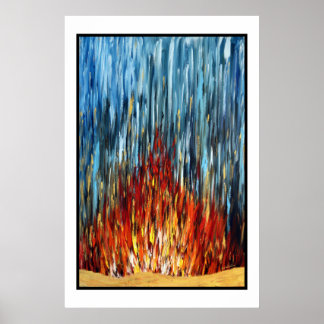 Póster Água Fogo Dourada