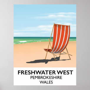 Poster Água fresca West Pembrokeshire Wales