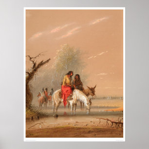 Poster Agua indiana às suas montanhas (1068A)