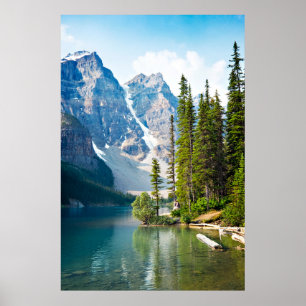 Poster Água   Lago Moraine, Canadá