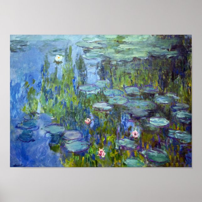 Poster Água Lily Pond, Monet (Frente)