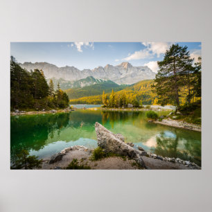 Poster Água Montanhas Dachstein Lake Alemanha