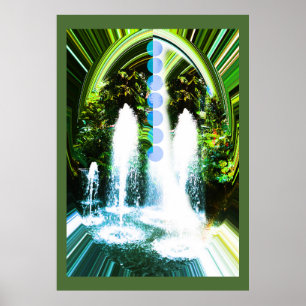 Póster Água na natureza