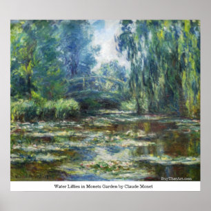 Póster Água no Jardim dos Montes por Claude Monet