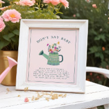 Água pode bebê Bloom não diz jogo de Chá de fralda