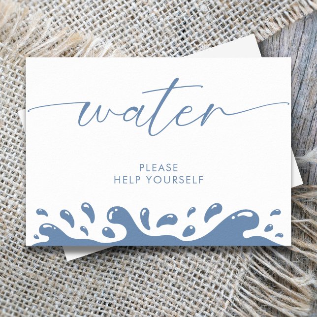 Poster Água, Por Favor, Ajude-Se A Ser Um Oceano Azul (Criador carregado)