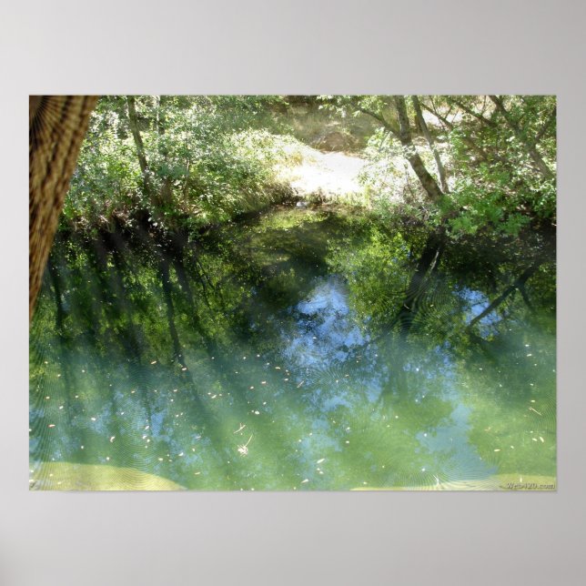 Poster água psicodélica trippy (Frente)