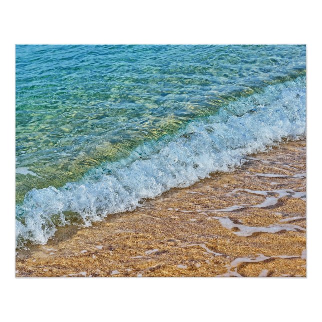 Póster Água turquesa do mar (Frente)