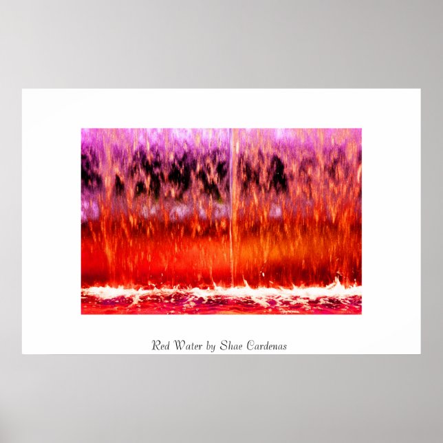 Poster Água Vermelha (Frente)