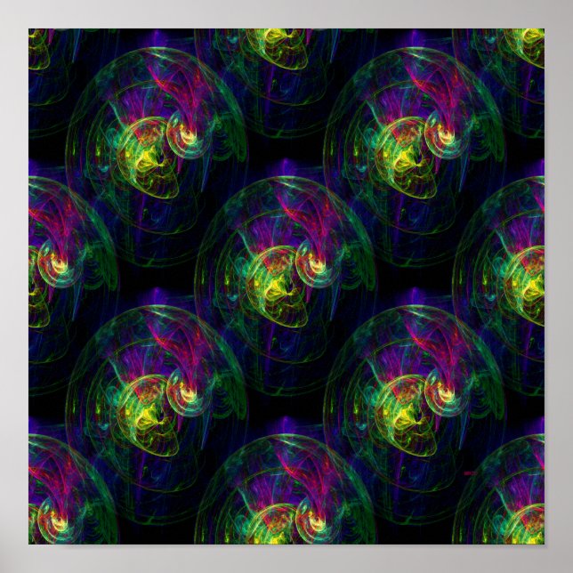 Poster Água-viva flutuando... (Frente)