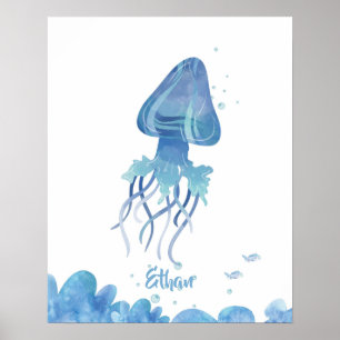 Poster Água-viva Serenidade Personalizável