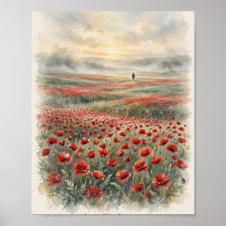 Poster Aguapés de Recordação Não Esqueceremos Aquarela