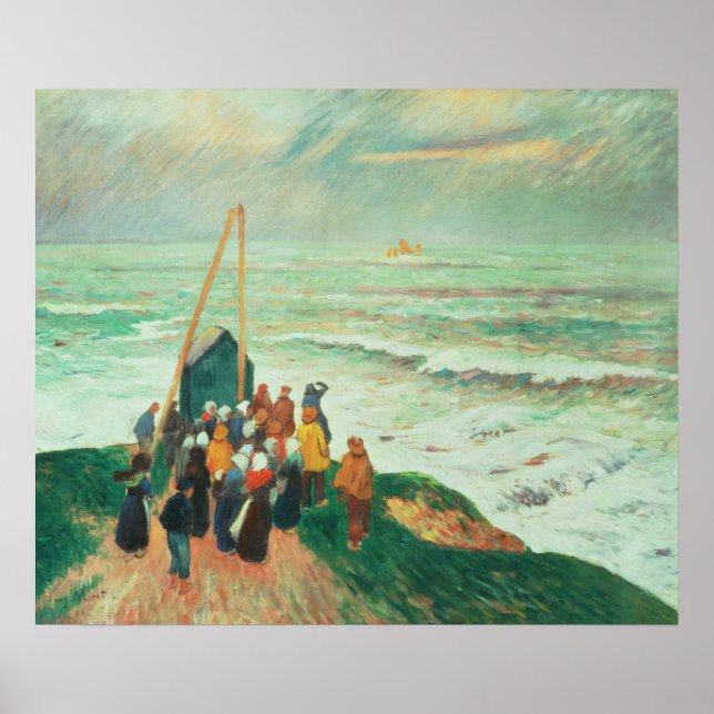 Póster Aguardando o regresso dos pescadores (Frente)